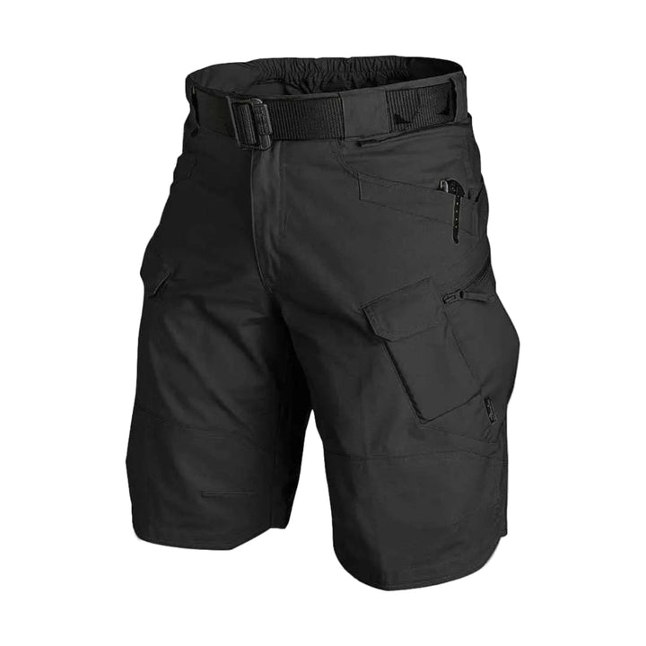 Robuste Herren Wandershorts für Outdoor-Abenteuer, schnelltrocknend und dehnbar, mit sicheren Reißverschluss-Taschen.