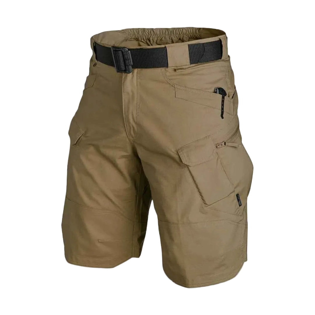 Bequeme Herren Freizeitshorts: dehnbare Cargo-Shorts, schnelltrocknend, perfekt für Reisen & Outdoor mit Reißverschlusstaschen.