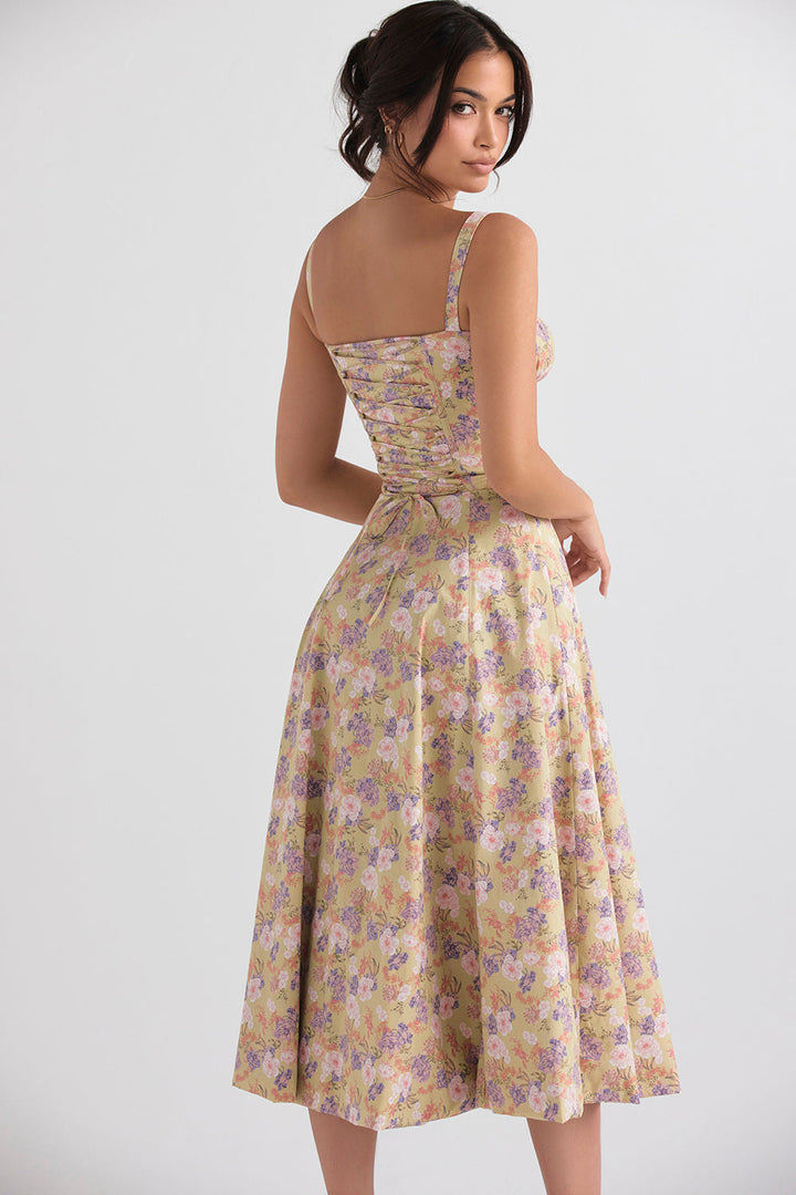 Damen Strandkleid Isabella, elegant und figurbetont, mit bequemem Bustier.