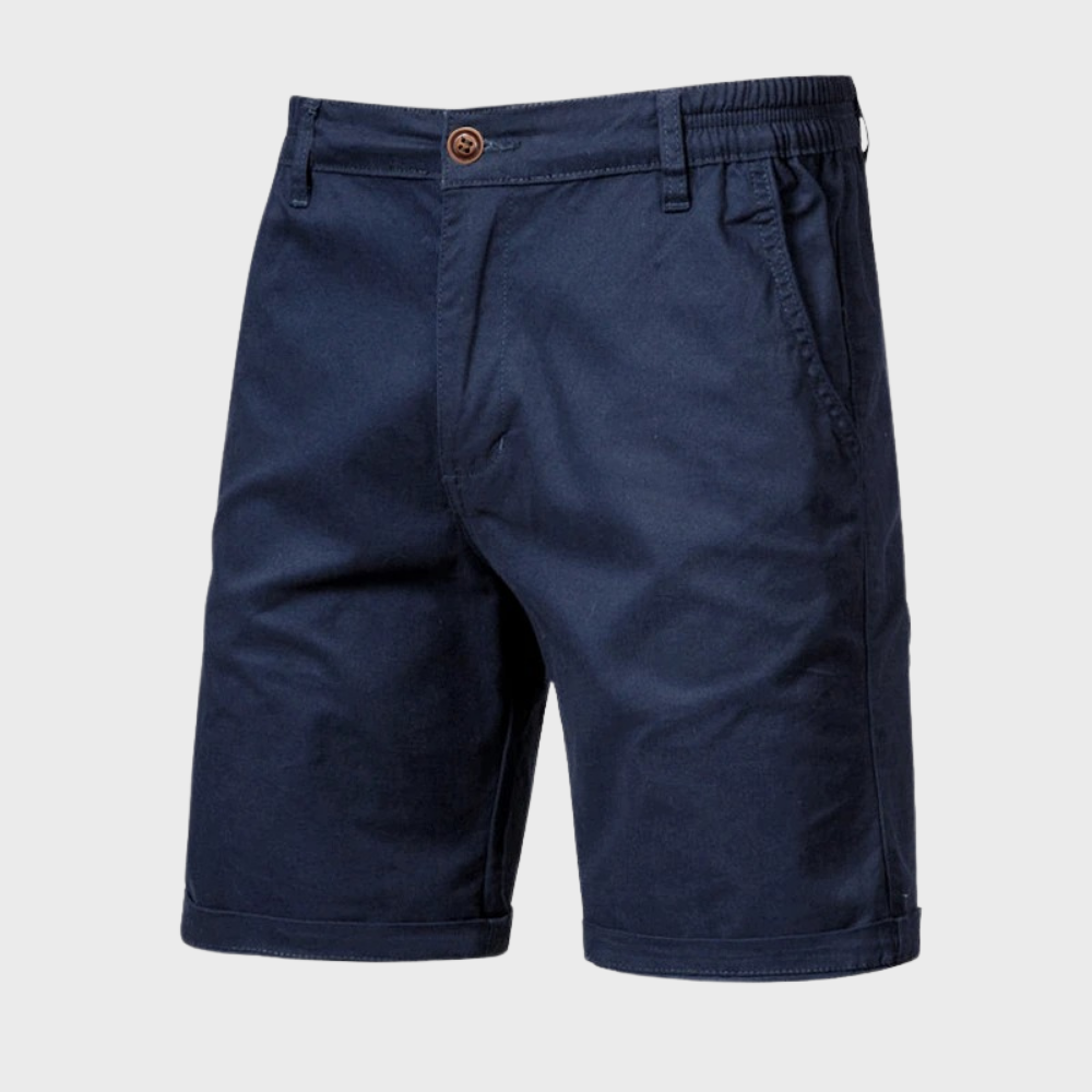 Robuste Baumwoll-Herrenshorts für lange Sommertage. Lässig, bequem und immer passend.