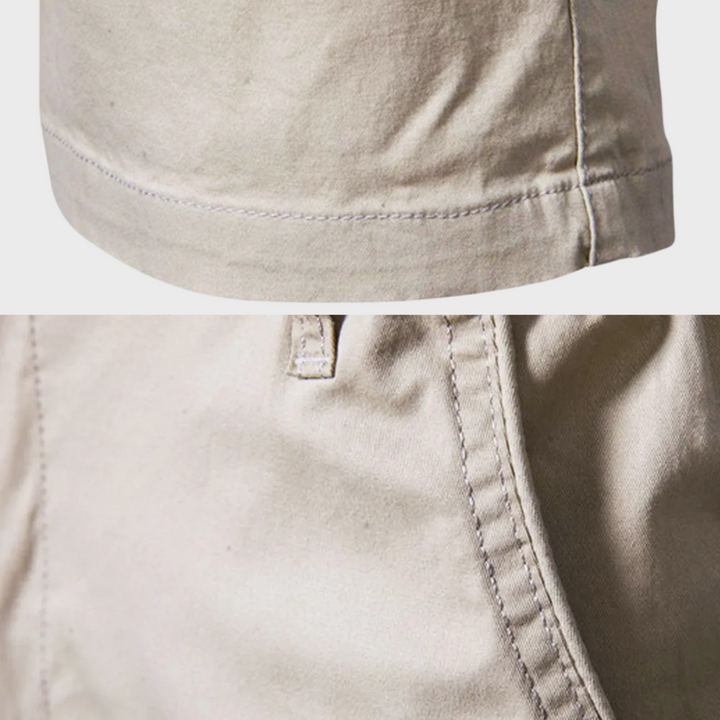 Moderne Herren-Freizeitshorts aus Baumwolle. Optimal für stilvolle Sommer-Outfits & Casual-Looks.