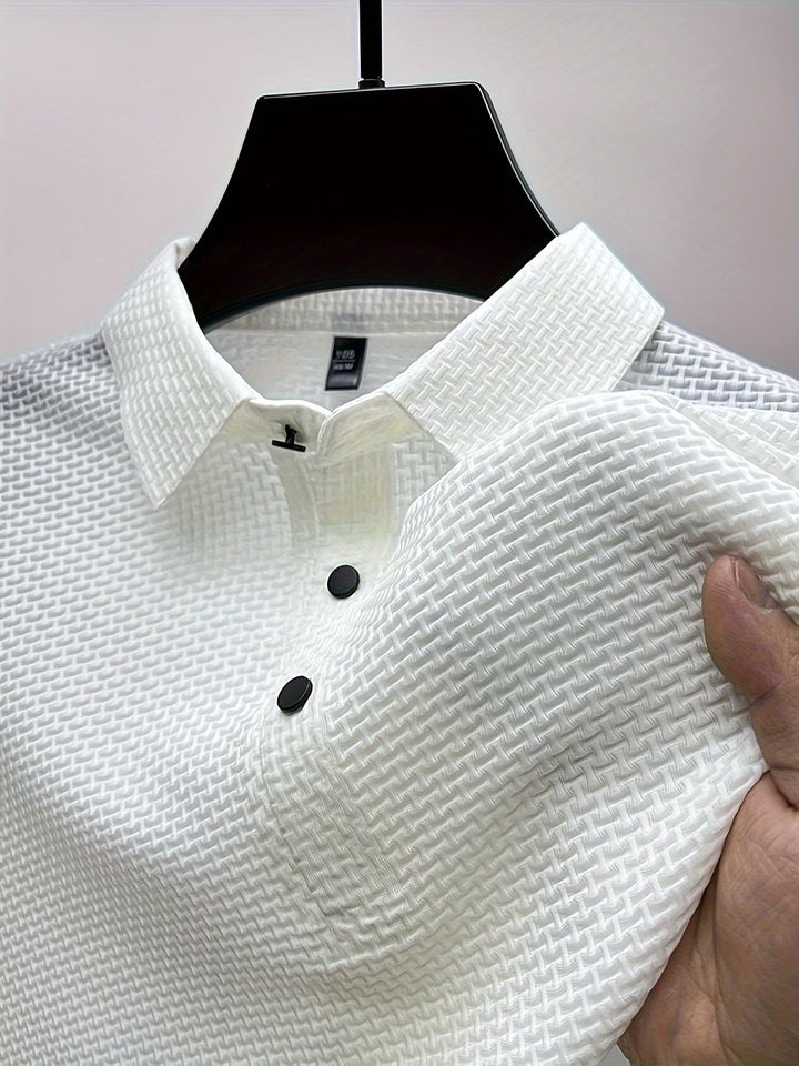 Vielseitiges Herren-Poloshirt kurzarm, ideal für Freizeit, Büro und entspannte Anlässe.