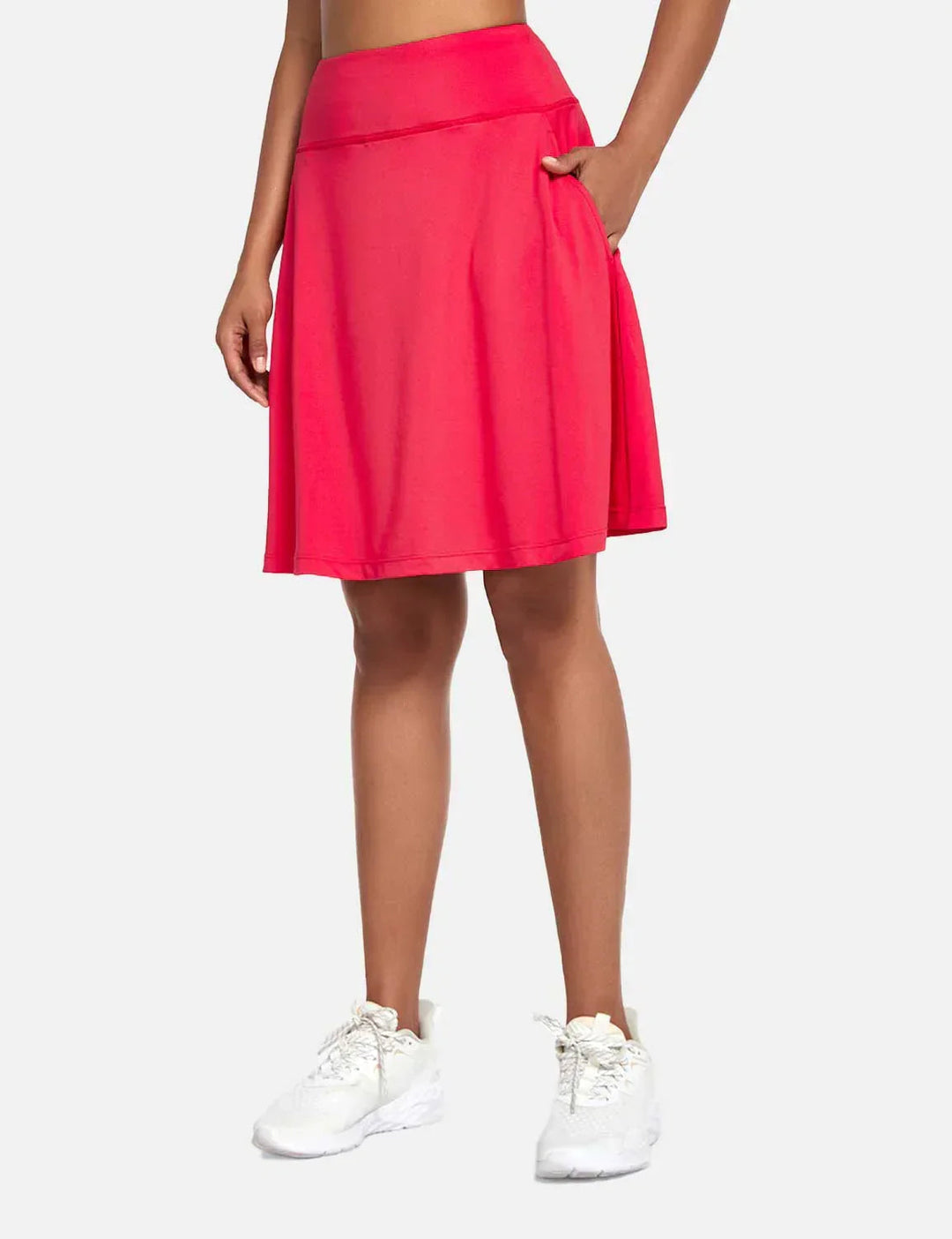 Eleganter Damen Skort für den Sommer, UPF50+ Sonnenschutz, hoher Bund & verdeckte Shorts.