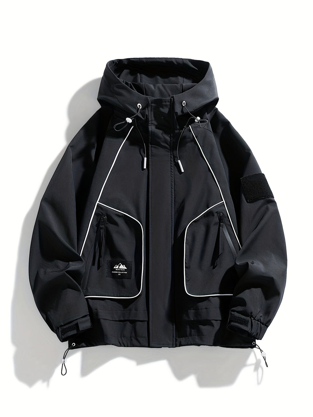 Grüne Unisex Kapuzenjacke, vielseitig & robust. Bequeme Outdoor- & Freizeitjacke für jede Jahreszeit, mit Reißverschluss.
