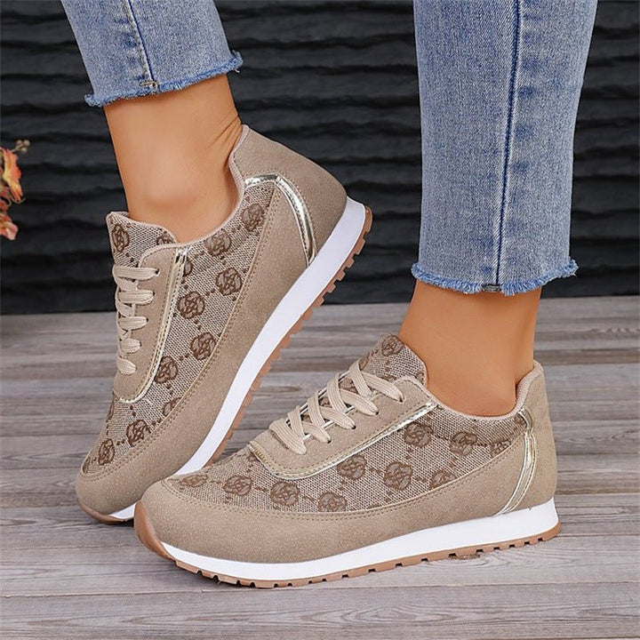 Modische Damen Herbst Komfortschuhe. Rutschfeste Sneakers für Damen, ideal für lange Spaziergänge und Alltag.