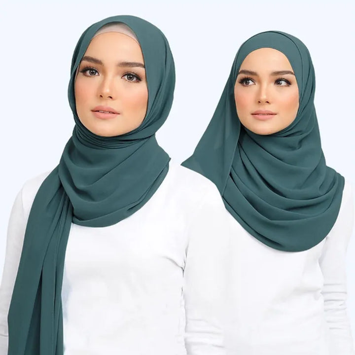 Hochwertiger Damen Chiffon Hijab Leilani. Dieser leichte Schal bietet Eleganz und Komfort den ganzen Tag.