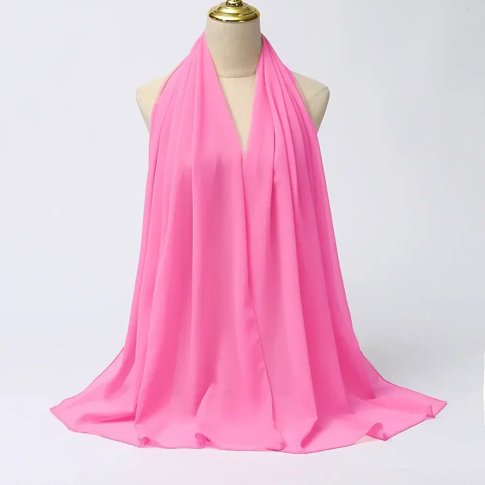 Eleganter Damen Hijab Schal Leilani aus leichtem Chiffon. Perfekt als modisches Kopftuch für Damen.