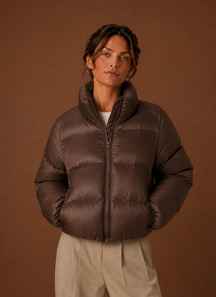 Elegante Damen Steppjacke für Herbst & Winter. Taillierte Passform, gesteppt. Perfekte Winterjacke für Damen.