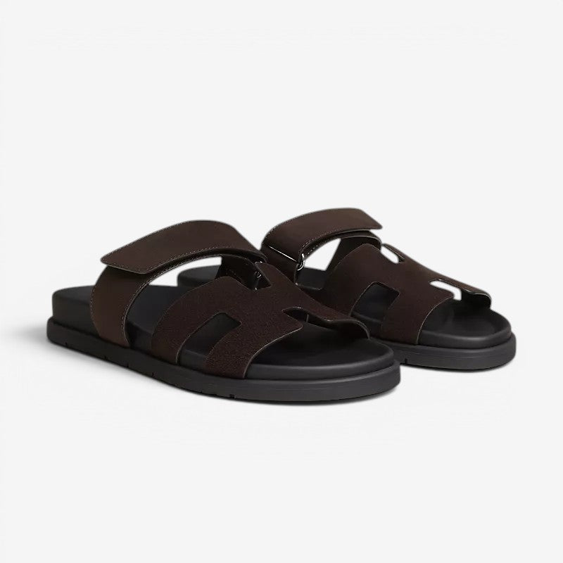 Damen Freizeit-Sandalen: Leichte Riemensandalen mit offener Zehe, flach.