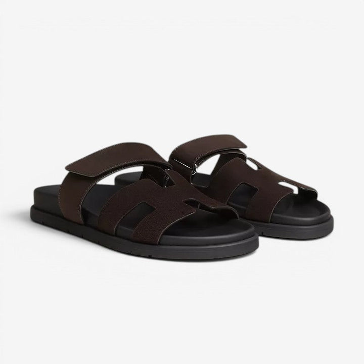 Damen Freizeit-Sandalen: Leichte Riemensandalen mit offener Zehe, flach.