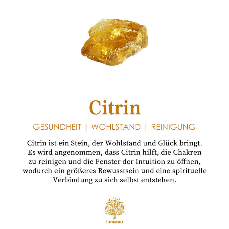 Goldener Damenring mit echtem Citrin Edelstein, perfekt für den täglichen Gebrauch oder besondere Momente.