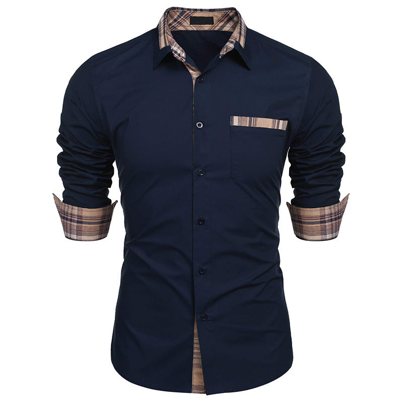 Herren Oberteil Langarm Slim-Fit mit trendigem Karomuster. Perfekt kombiniert für Business & Casual.