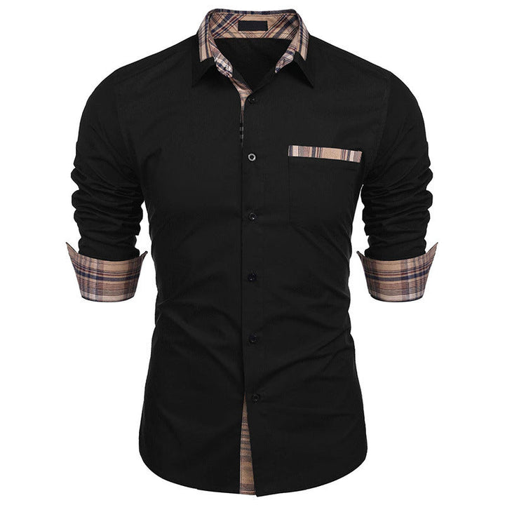 Stilvolles Herrenhemd Slim-Fit, langärmlig, mit ansprechendem Karomuster und Reverskragen. Modern & elegant.
