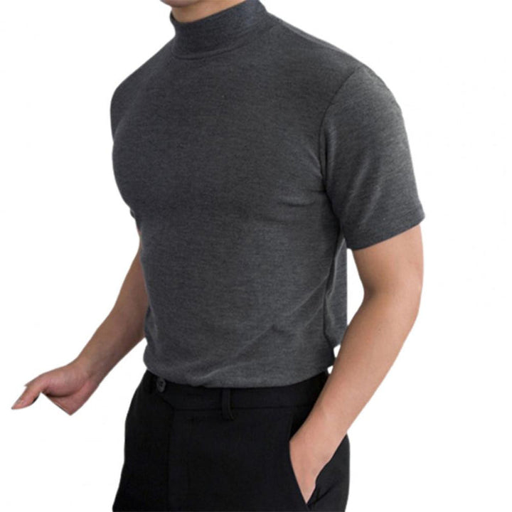 Stilvolles Herren Langarmshirt mit Rundhalsausschnitt, geradem Saum, perfekt für Männer.