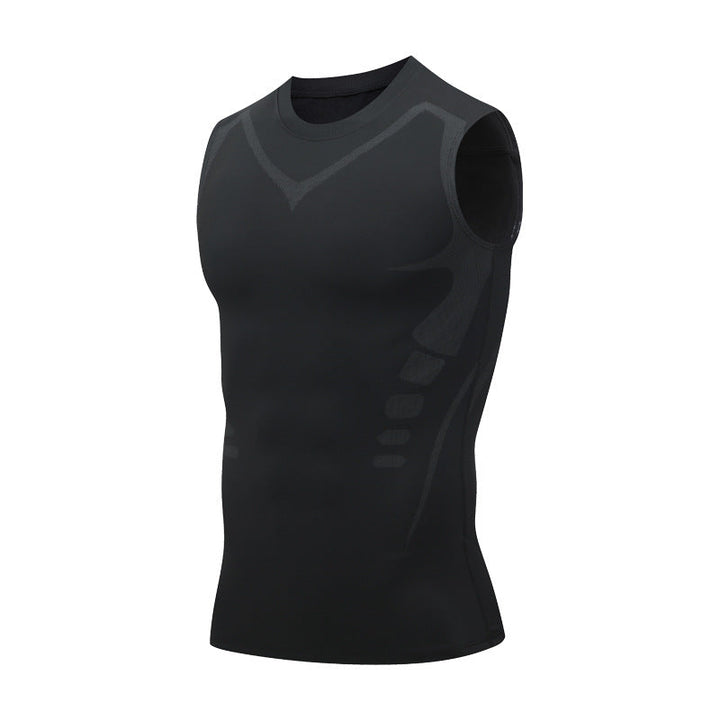 Herren Gym-Weste, Slim Fit, schnelltrocknend & atmungsaktiv. Komfortables Trainingstop für Fitness.