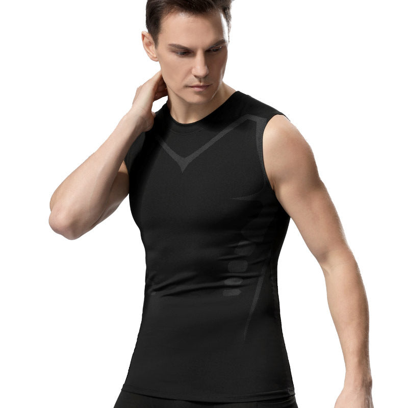 Herren Slim Fit Sportweste für Training, schnelltrocknend & atmungsaktiv. Ideale Fitnessbekleidung.