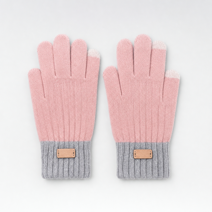 Weiche Damenhandschuhe mit Touchscreen-Fingern für warme Hände und einfache Smartphone-Bedienung im Winter.