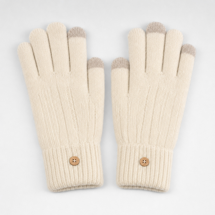 Bequeme Damen Winterhandschuhe mit Touchscreen-Funktion. Stylisches Geschenk für Frauen bei kaltem Wetter.