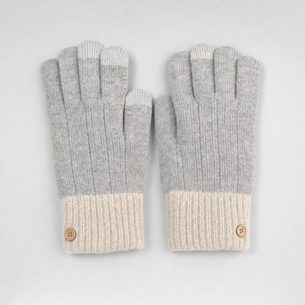 Warme Damen Touchscreen-Handschuhe für stilvollen Winterkomfort. Perfekt für Smartphones bei kaltem Wetter.