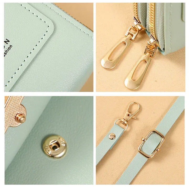 Kleine Damen Reise Tasche mit verstellbarem Riemen, sichere Aufbewahrung für Handy & Geld.