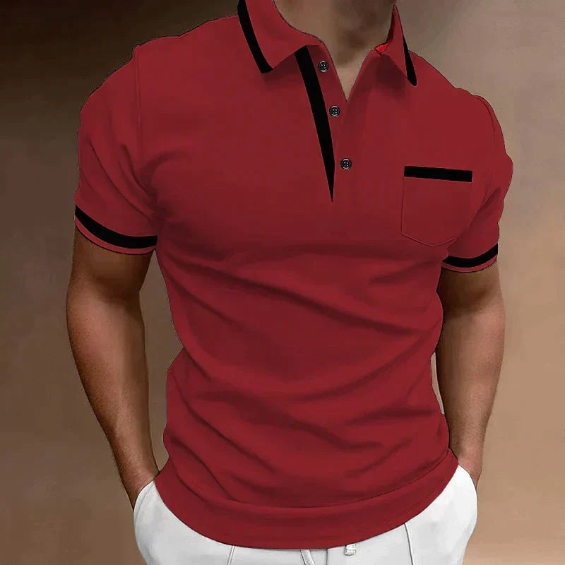 Bequemes Herren Kurzarm Poloshirt, ideal für Alltag, Sommer & elegante Freizeitoutfits.