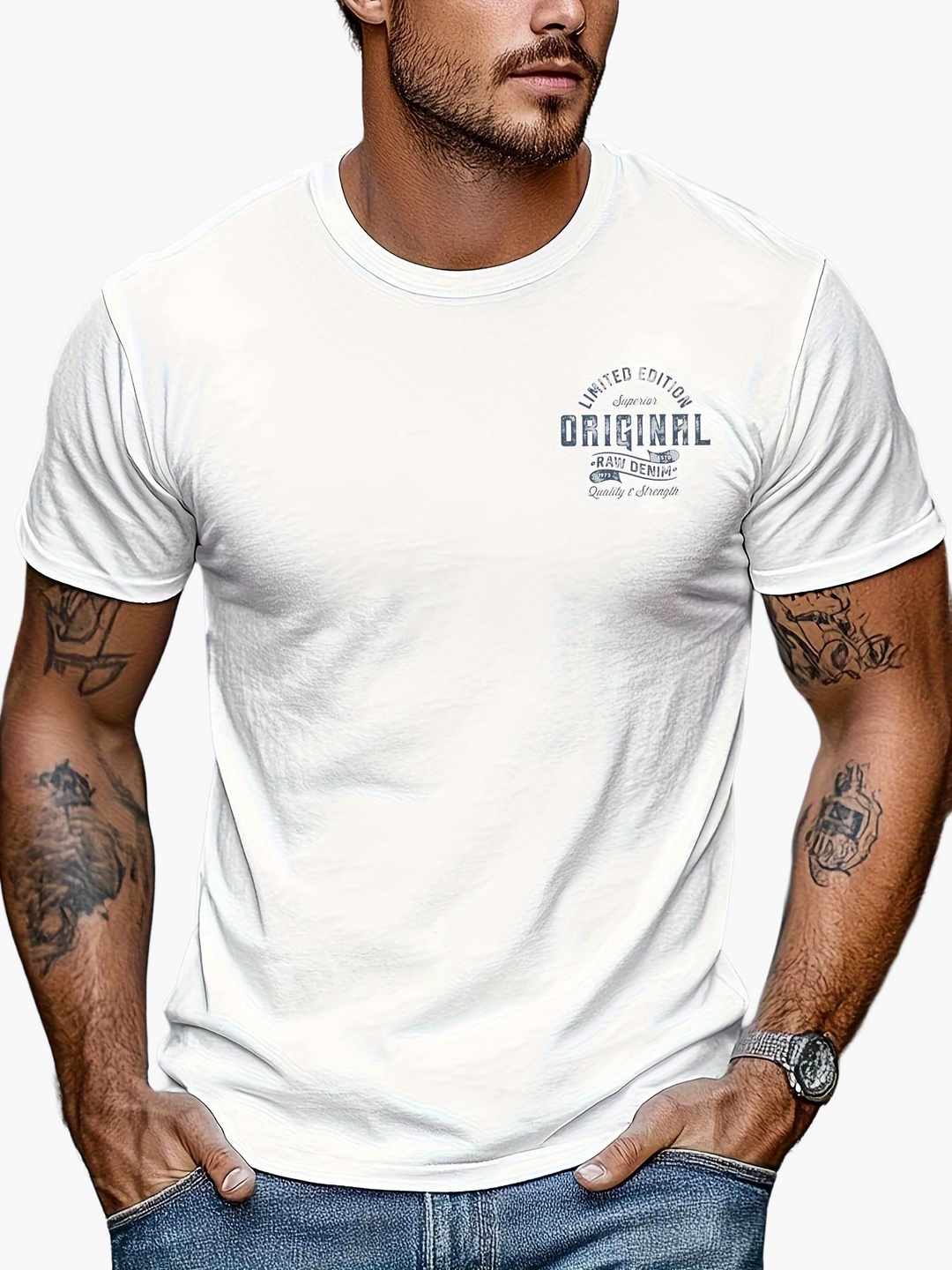 Herren T-Shirt schwarz mit einzigartigem Vintage-Print. Must-have für Streetwear, Casual Look & limitierte Edition.