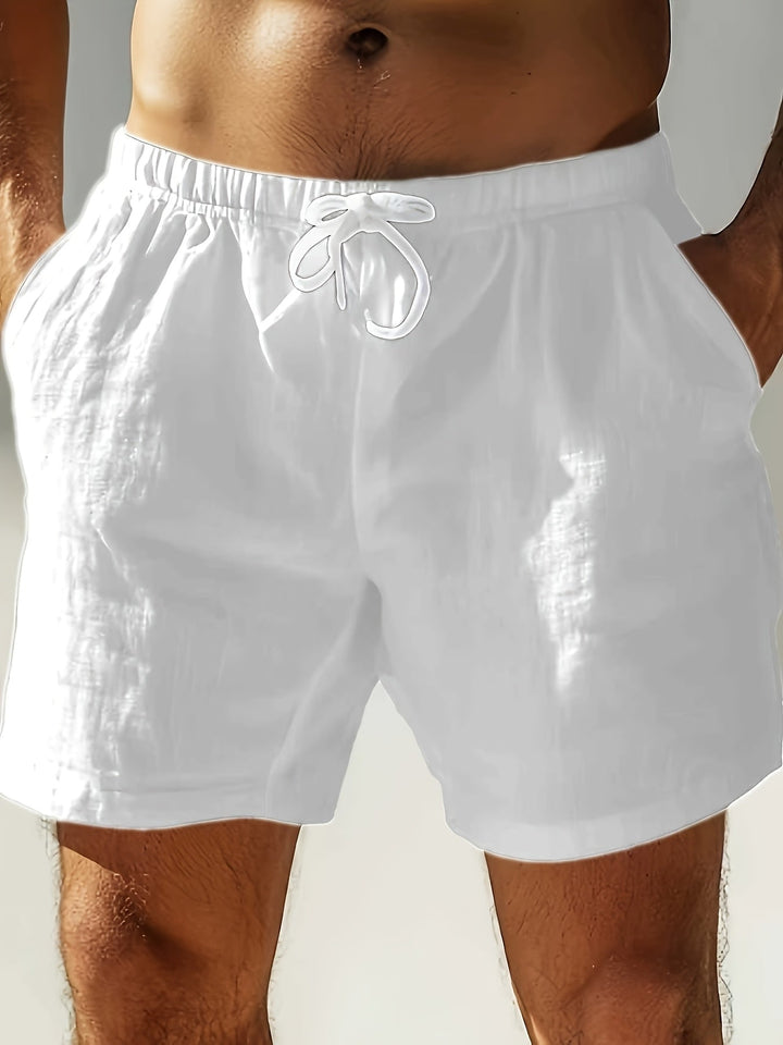 Lässige Herren Schwimmhose mit Kordelzug, ideal für den Sommerurlaub.