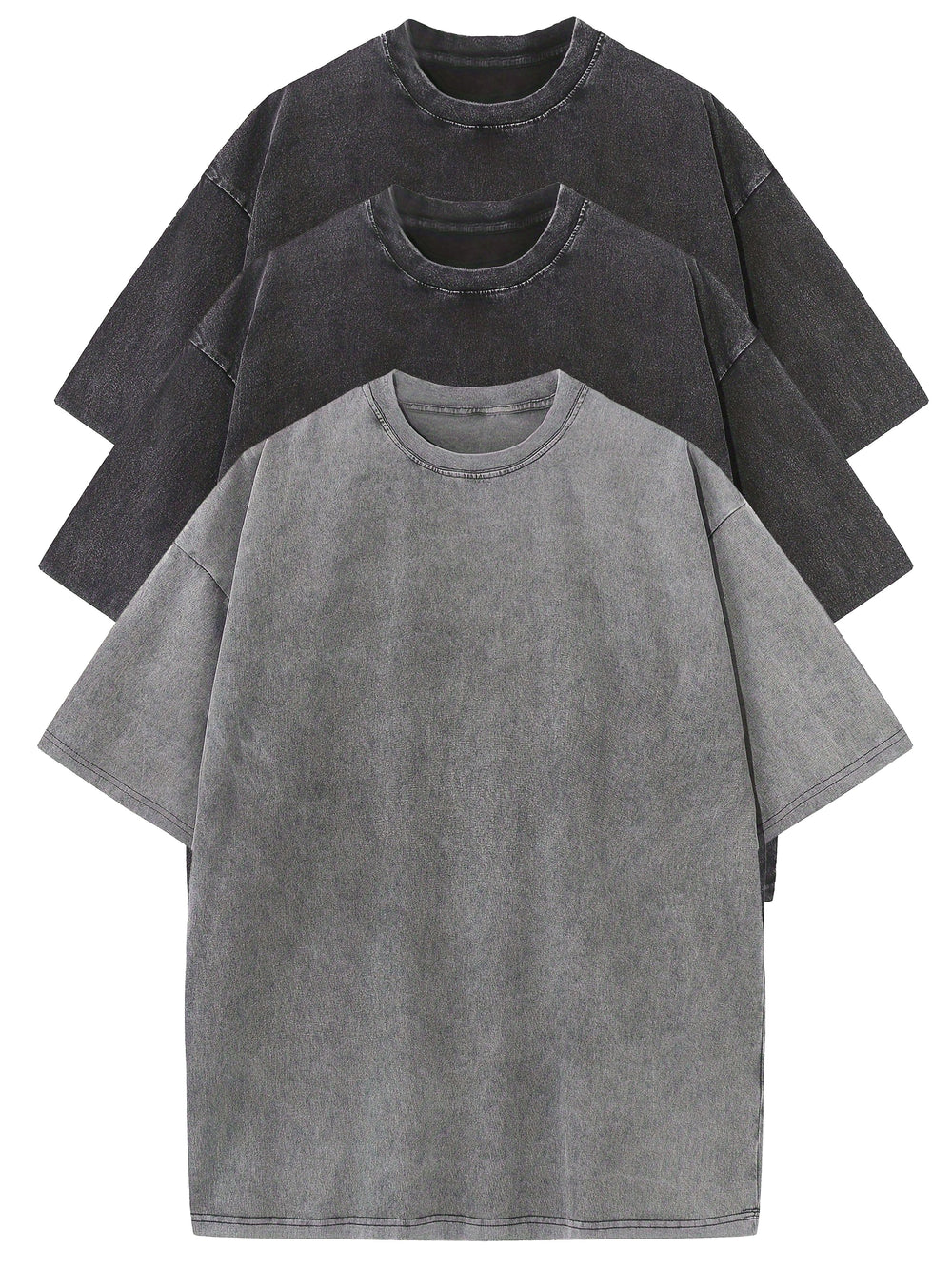 Komfortables Herren Basic T-Shirt im Oversize-Schnitt. Vintage Look für den Alltag und Freizeit. Lässige Männer Mode.