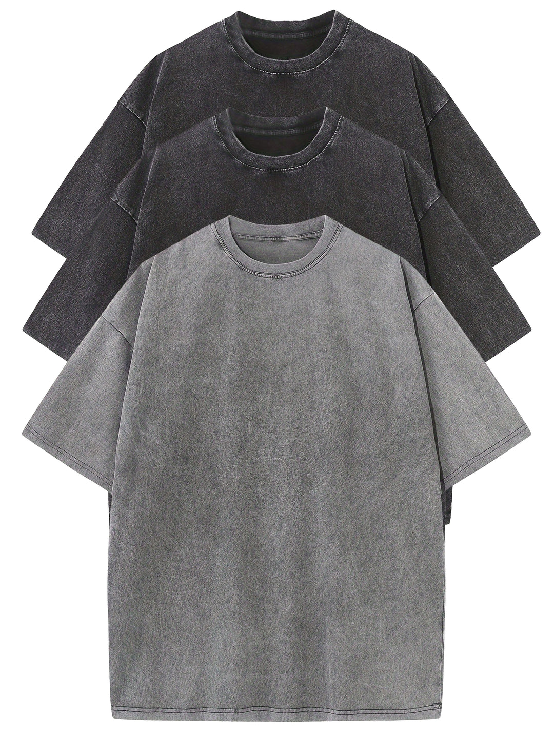 Komfortables Herren Basic T-Shirt im Oversize-Schnitt. Vintage Look für den Alltag und Freizeit. Lässige Männer Mode.