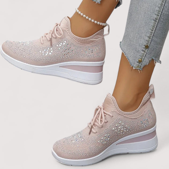 Bequeme Glitzer-Sneaker für Frauen, rutschfest, modern und atmungsaktiv.