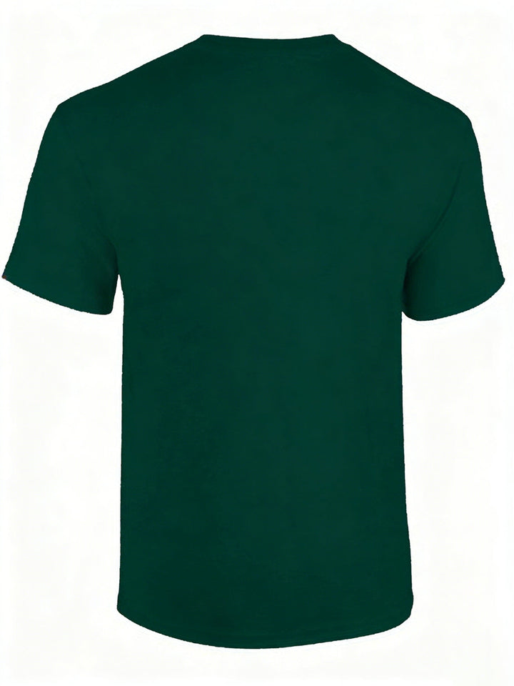 Minimalistisches Herren Basic Shirt, unifarben, mit Rundhals, als bequemes Alltagsshirt.