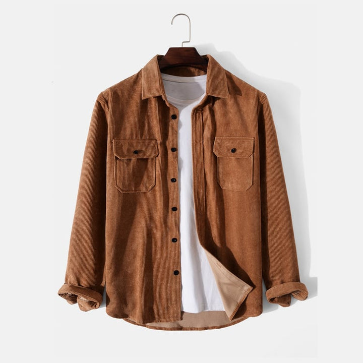 Modernes Herren Langarmhemd, vielseitig kombinierbar für Herbst & Frühling. Perfekt für Business Casual Outfits.