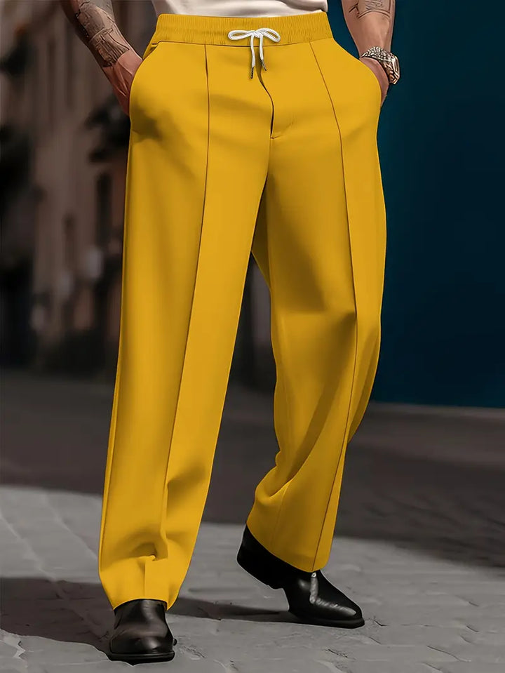 Atmungsaktive Herren Casual Hose, knitterarm und alltagstauglich, für maximalen Komfort.