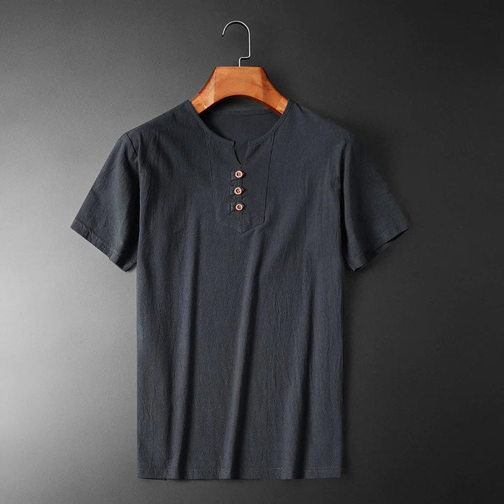 Sommerliches Herren T-Shirt, leicht & bequem. Kurzarmshirt mit lockerer Passform, perfekt für Freizeit & warme Tage.