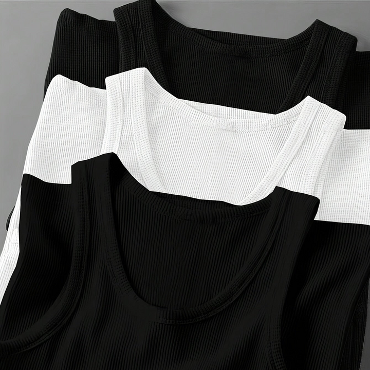 Figurbetontes Herren Muskelshirt Set, ideal für Sportler und aktive Männer. Moderne Fitness-Bekleidung.