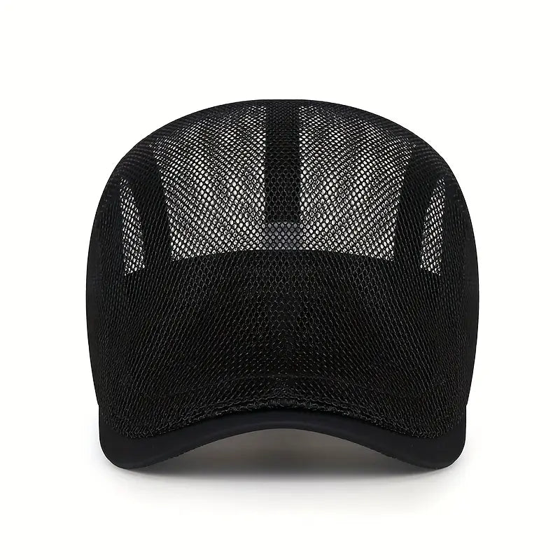 Graue Herren Beckett Kappe mit Mesh für optimalen Sonnenschutz. Leichtes, atmungsaktives Accessoire für Sport.