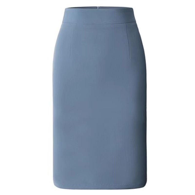 Damen Business Rock midi, High Waist Bleistiftrock für Büro und formelle Anlässe mit Reißverschluss.