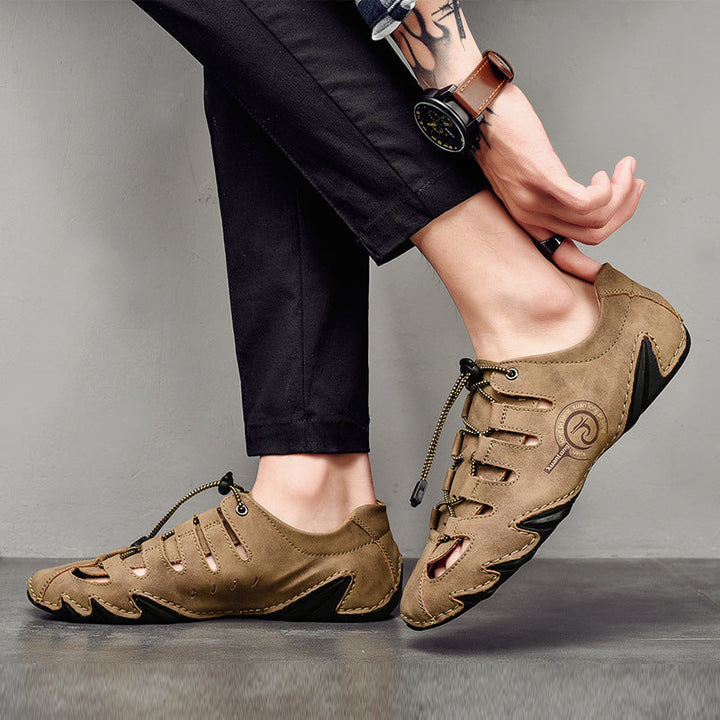 Luftige & bequeme Herren Sandalen mit rutschfester Sohle für optimalen Halt im Sommer. Ideal als Sommerschuhe.