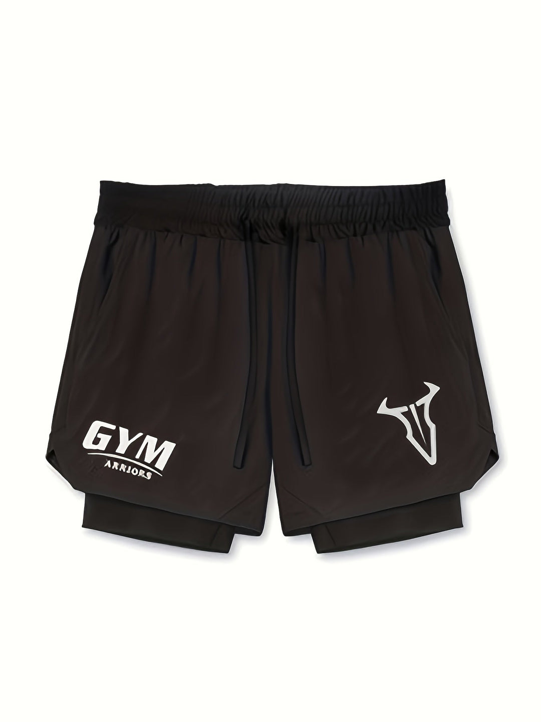 Ergonomische Herren Laufshorts 2-in-1, optimale Bewegungsfreiheit beim Sport.