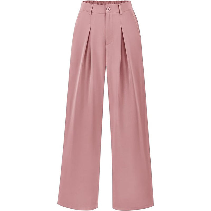 Fließende, elegante Damenhose, hochtailliert & weit. Für einen mühelosen, stilvollen Auftritt. Frühling.