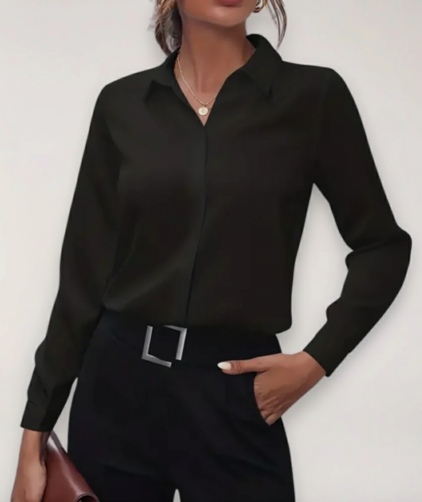 Professionelle Damenbluse für Business-Anlässe, schickes Oberteil mit elegantem Schnitt für formelle Frauenmode.