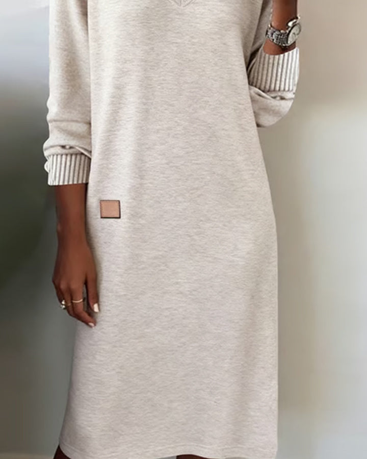 Übergangs-Midikleid für Damen: elegantes Herbstkleid, bequemes Winterkleid & vielseitiges Freizeitkleid.