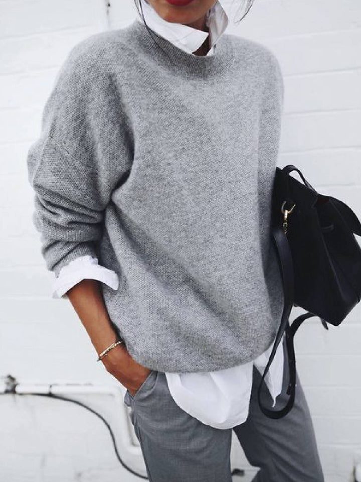 Entspannter Damen Strickpullover, modern & bequem, ideal als stilvolles Oberteil für Herbst & Alltag.