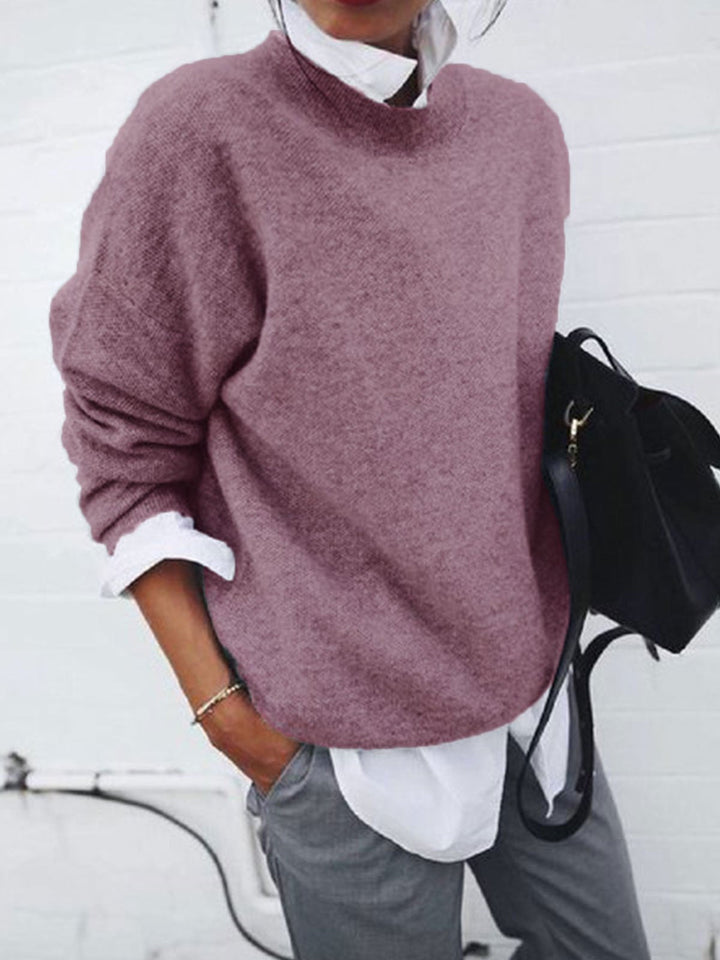 Hochwertiger Damen Strickpullover, entspannt & bequem, ein Must-have für moderne Herbst- & Alltagsoutfits.