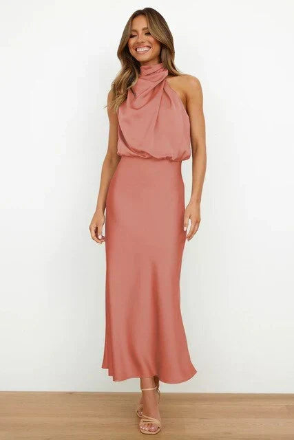 Schickes Damen Festkleid, Off-Shoulder Midikleid. Perfekt für elegante Herbstabende und besondere Anlässe.