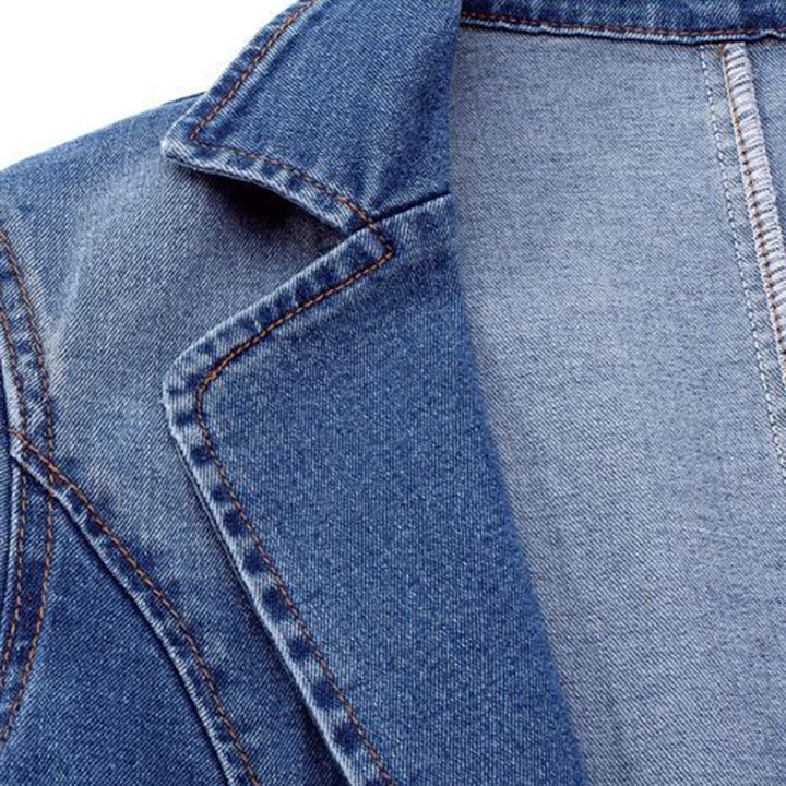 Leichter Damen Jeansblazer Nora: Bequem und chic, ideal für die Frühlingsmode und lässige Styles.