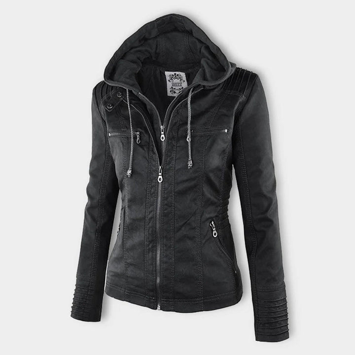 Elegante kurze Damenjacke, optimal für kühle Herbsttage. Stilvoller Komfort garantiert.