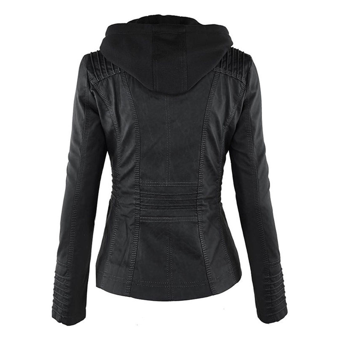Damenmode: Kurze elegante Herbstjacke. Perfekte Übergangsjacke für stilbewusste Frauen.