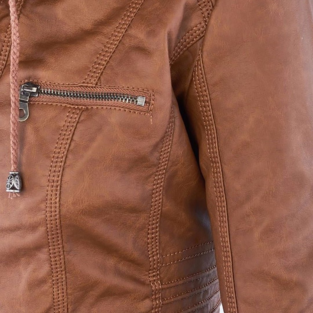 Elegante und moderne kurze Damenjacke. Perfekt als Übergangsjacke für den Herbst.