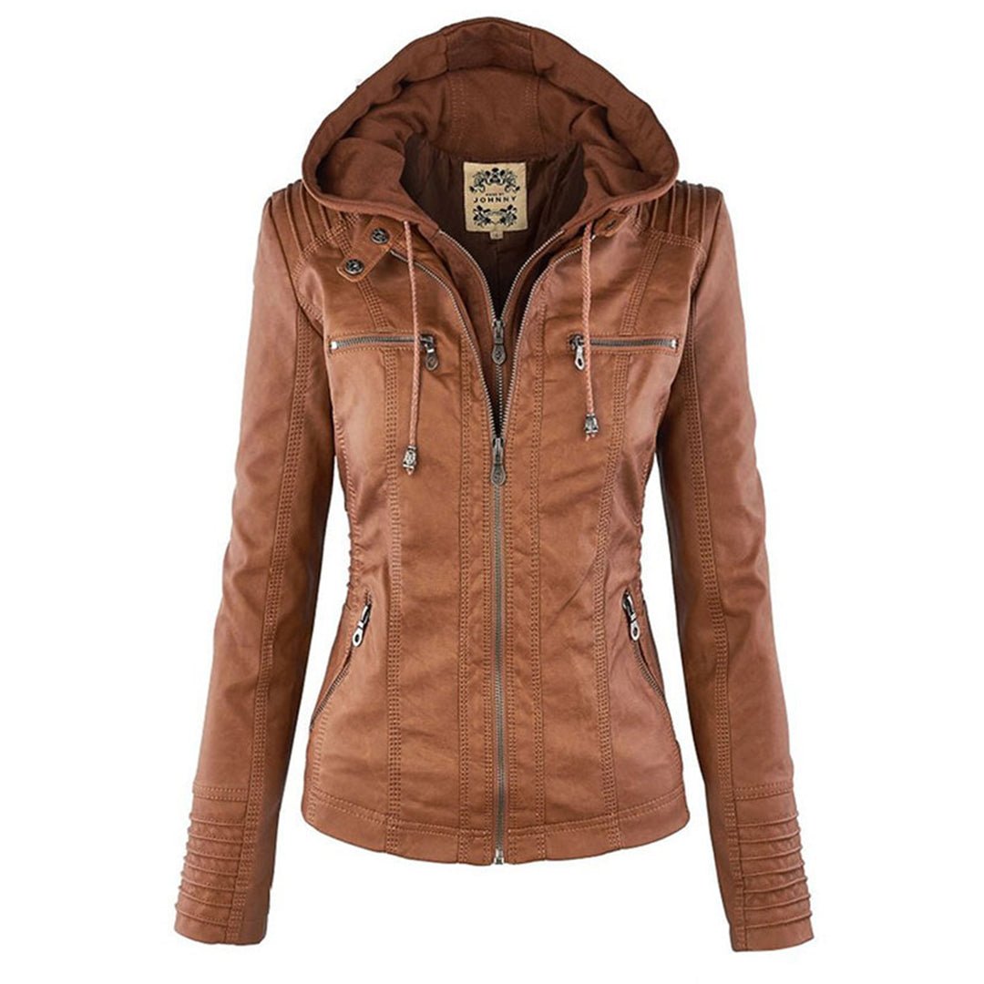 Stilvolle Übergangsjacke für Damen, kurz & bequem. Ideal für Modebewusste im Herbst.